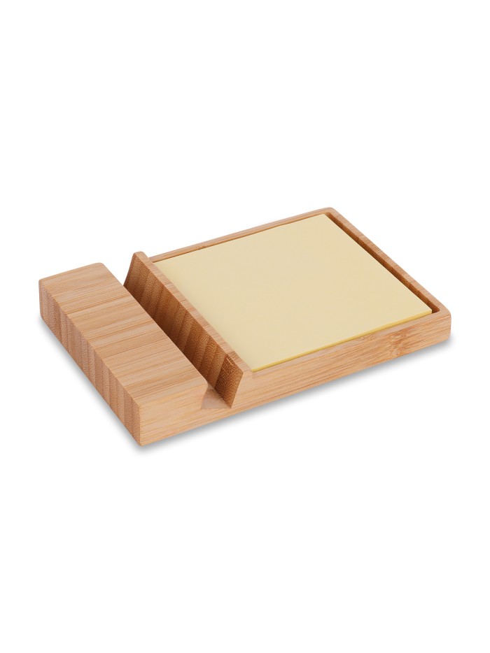 Bambusowy stojak na telefon Edgar, beżowy