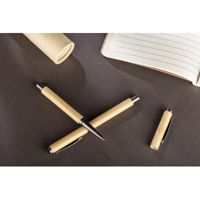 Długopis bambusowy DENI czarny wkład