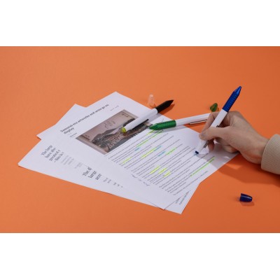 Długopis z zakreślaczem FLUO