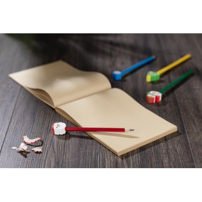 OŁÓWEK z gumką CHRISTMAS - Mikołaj