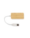 Rozdzielacz bambusowy HUB USB z wymienną wtyczką - RIVO