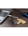 Rozdzielacz bambusowy HUB USB z wymienną wtyczką - RIVO