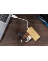 Rozdzielacz bambusowy HUB USB z wymienną wtyczką - RIVO