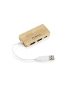Rozdzielacz bambusowy HUB USB z wymienną wtyczką - RIVO