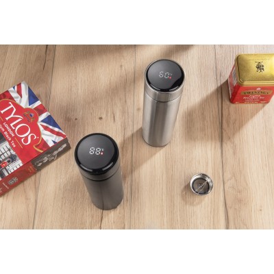 Butelka termiczna z termometrem LEDIKT 440 ml