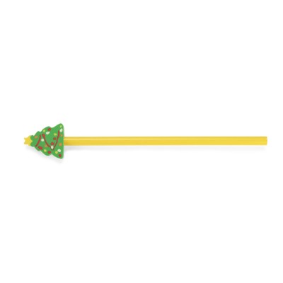 OŁÓWEK z gumką CHRISTMAS - Mikołaj