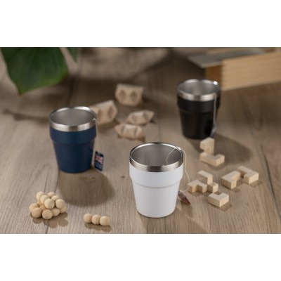 Kubek z recyklingowanej stali nierdzewnej MAKEL 300 ml