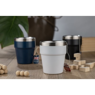 Kubek z recyklingowanej stali nierdzewnej MAKEL 300 ml
