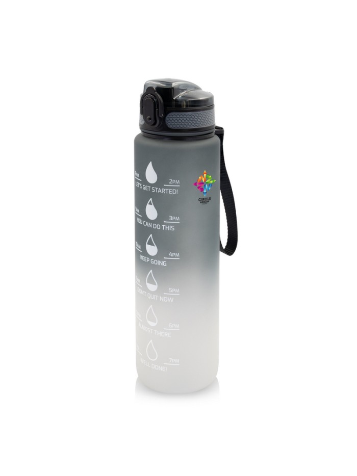 Butelka sportowa 1000 ml Air Gifts z miarką motywacyjną | Kayleigh