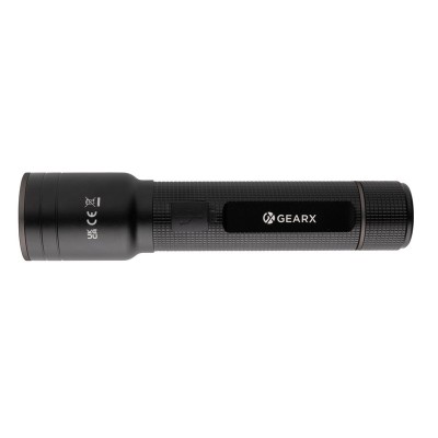 Duża latarka Gear X, ładowana przez USB, aluminium z recyklingu
