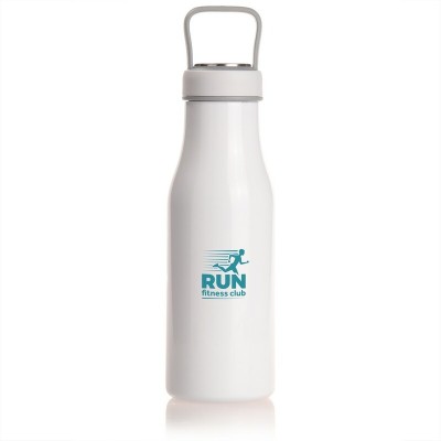 Butelka termiczna 475 ml Air Gifts z uchwytem i metalowym ringiem na spodzie, pojemnik w zakrętce