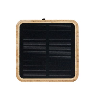 Bambusowy głośnik bezprzewodowy 3W B`RIGHT, panel słoneczny | Androwe
