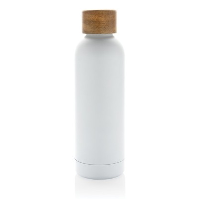 Butelka termiczna 500 ml Wood, stal nierdzewna z recyklingu