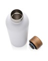Butelka termiczna 500 ml Wood, stal nierdzewna z recyklingu