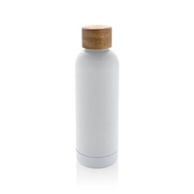 Butelka termiczna 500 ml Wood, stal nierdzewna z recyklingu