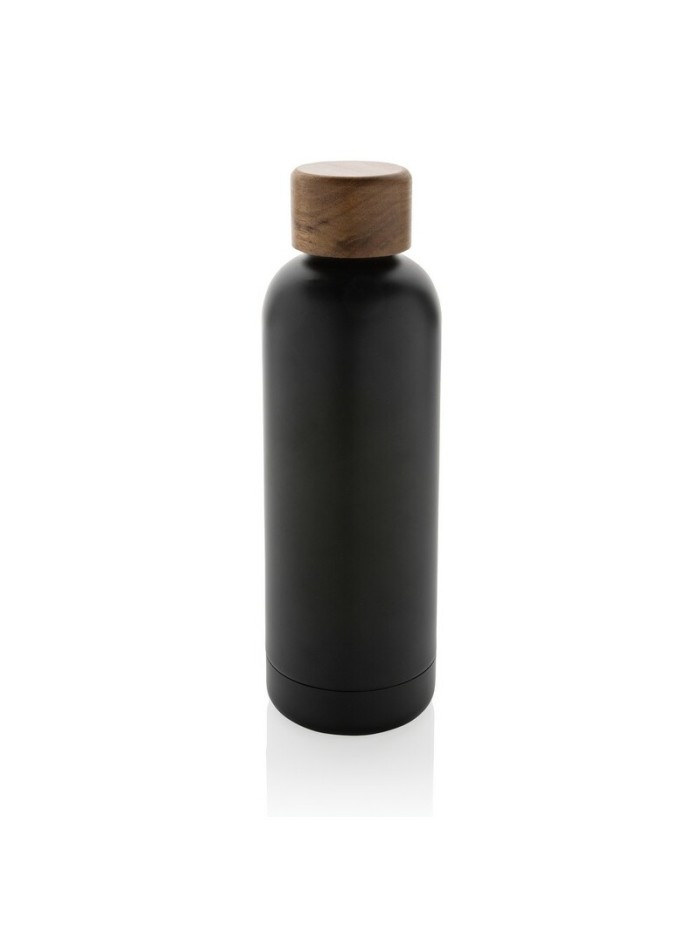 Butelka termiczna 500 ml Wood, stal nierdzewna z recyklingu