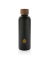 Butelka termiczna 500 ml Wood, stal nierdzewna z recyklingu