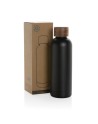 Butelka termiczna 500 ml Wood, stal nierdzewna z recyklingu