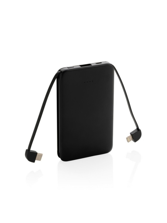 Power bank 5000 mAh, zintegrowany kabel 3 w 1